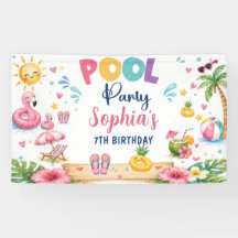 Tropische Splish Splash Pool Party Geburtstag