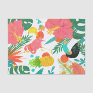 Tropische Stimmung Blumen Blätter Sommer Luau-Part Seidenpapier