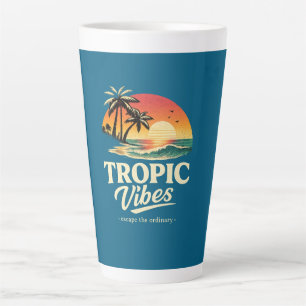 Tropische Stimmung, entfliehe dem Alltag Milchtasse