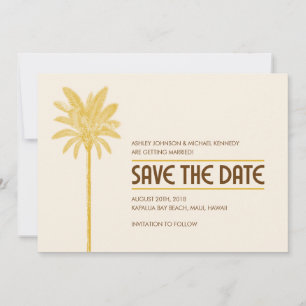 Tropische Strand-Save-the-Date-Karten Save The Date