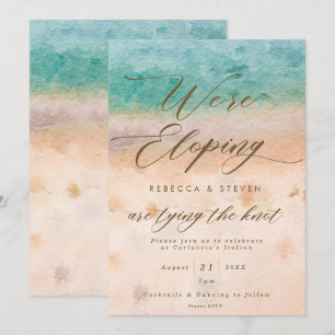 Tropische Strand-Sommer-Hochzeits-Einladung Einladung