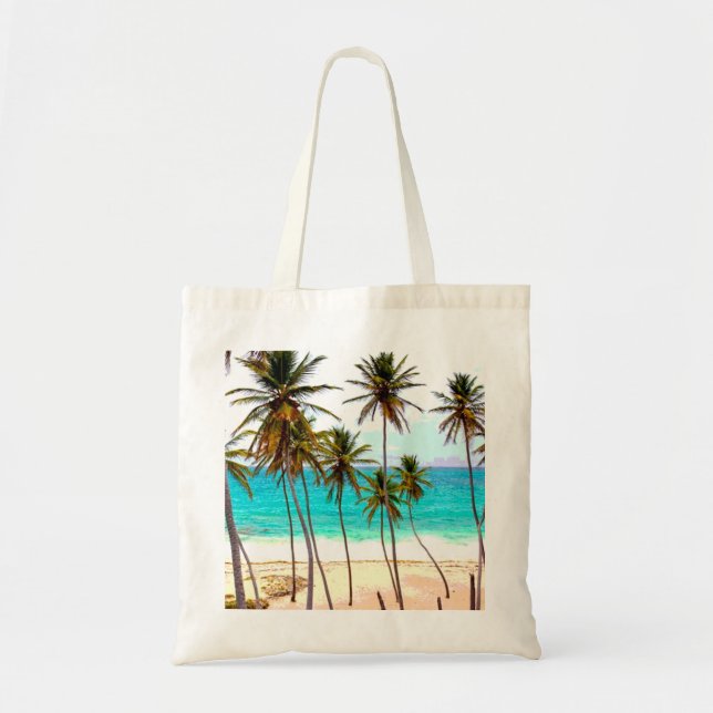 Tropische Strand-Tasche Tragetasche (Vorne)