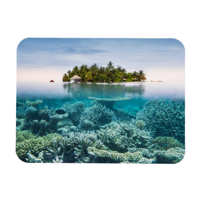 Tropische Strände | Ari Atoll Maldives Magnet (Horizontal)