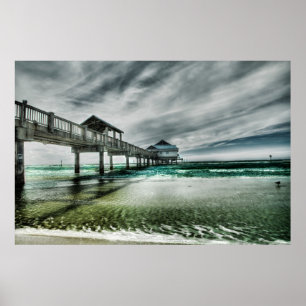 Tropische Strände Clearwater Florida Poster