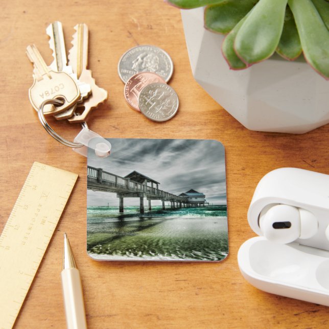 Tropische Strände | Clearwater Florida Schlüsselanhänger (Schreibtisch)