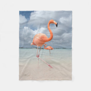 Tropische Strände Flamingos Beach, Aruba Fleecedecke