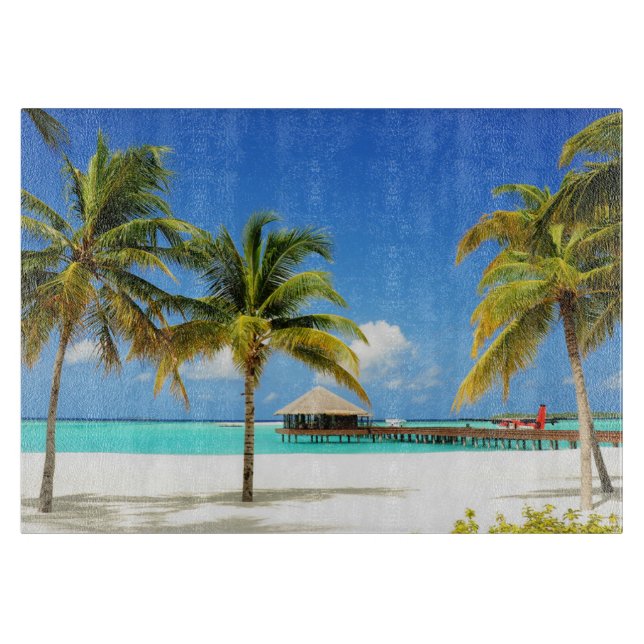 Tropische Strände | Insel & Lagune, Malediven Schneidebrett (Vorderseite)