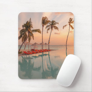 Tropische Strände   Malediven Tropical Beach & Poo Mousepad