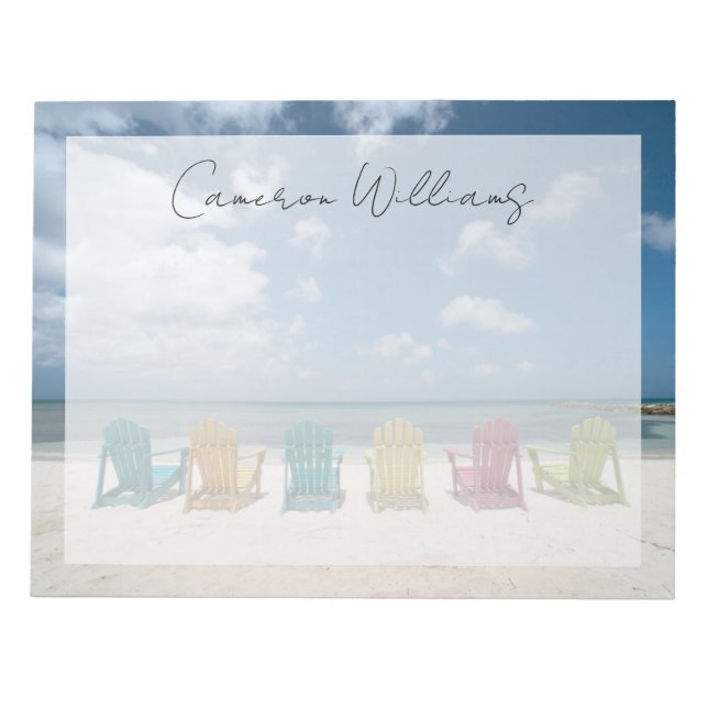 Tropische Strände | Palm Beach, Aruba Notizblock (Vorderseite)