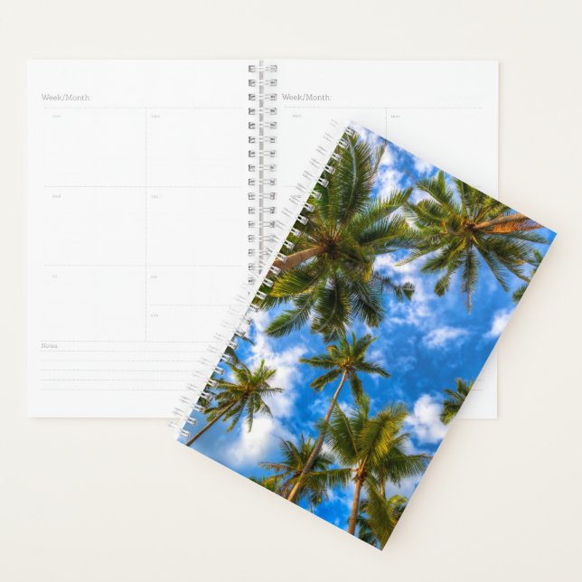 Tropische Strände | Palmen auf blauem Himmel Planer (Anzeige)