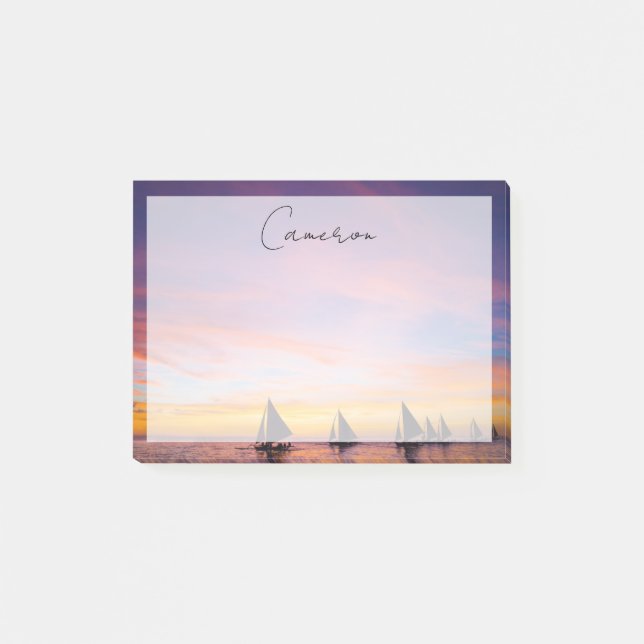 Tropische Strände | Segelboote, Philippinen Post-it Klebezettel (Vorderseite)