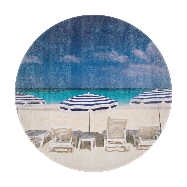 Tropische Strände | Tropischer Strandanguilla Schneidebrett (Vorderseite)