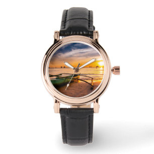 Tropische Strände   Weißer Strand von Boracay Armbanduhr