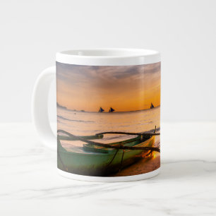 Tropische Strände Weißer Strand von Boracay Jumbo-Tasse