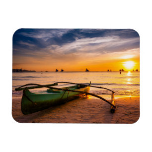 Tropische Strände   Weißer Strand von Boracay Magnet