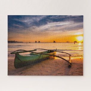 Tropische Strände Weißer Strand von Boracay Puzzle