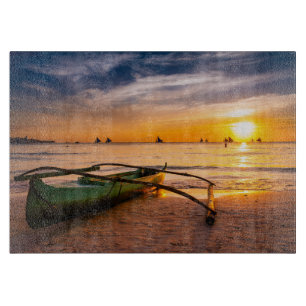 Tropische Strände Weißer Strand von Boracay Schneidebrett