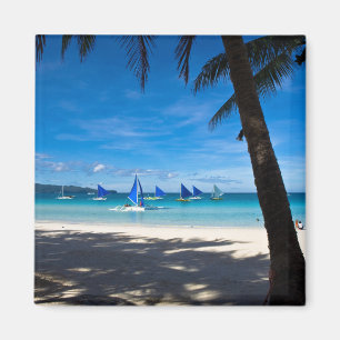 Tropische Strände   White Beach Boracay Philippine Magnet