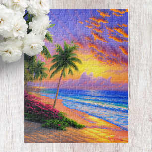 Tropische Strandkulisse Puzzle