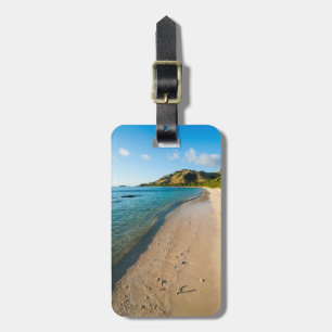 Tropische Strandlandschaft, Fidschi Gepäckanhänger