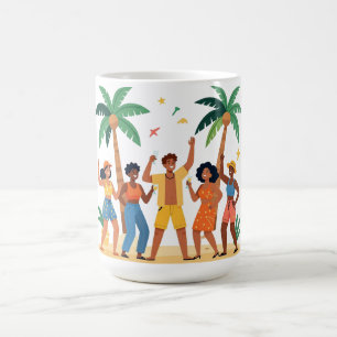 Tropische Strandparty Freunde Sommerfeier Kaffeetasse