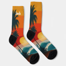 Tropische Strandsocken