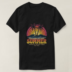 Tropische Strandvibes - Sommerferien Urlaub T-Shirt