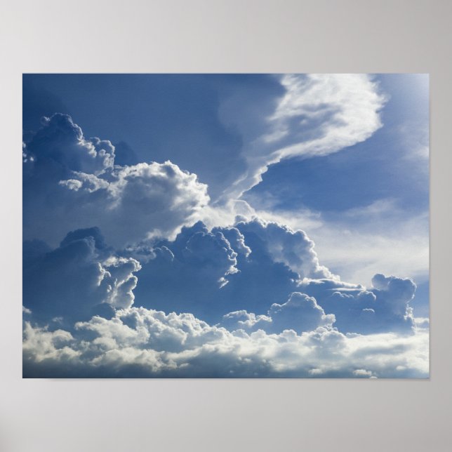 Tropische Sturmwolken Poster (Vorne)