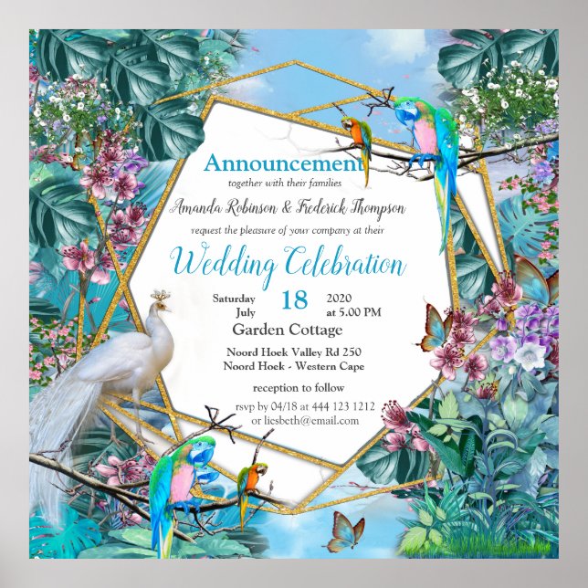 tropische Surreallandschaft Poster (Vorne)