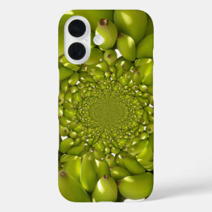 Tropische Symmetrie Grüner Banane Kaleidoskop Ab iPhone 16 Hülle