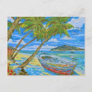 Tropische Szene 2 Postkarte