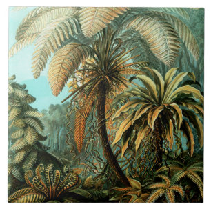 Tropische Szenerie mit Palme Fliese