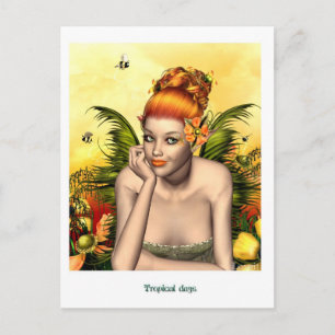 tropische Tage Postkarte