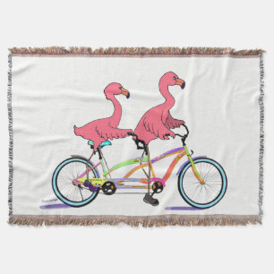 Tropische Tandemflamingos Decke