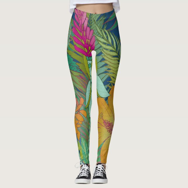 Tropische Tapesteuer II Leggings (Vorderseite)