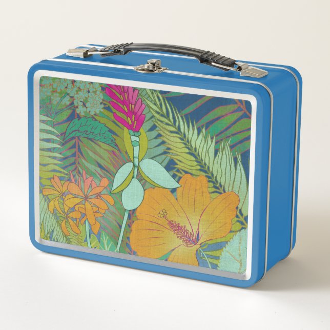 Tropische Tapesteuer II Metall Lunch Box (Vorderseite)
