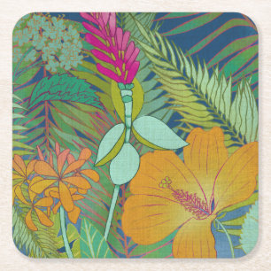 Tropische Tapesteuer II Rechteckiger Pappuntersetzer