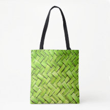 Tropische Tasche des Green Weave Design
