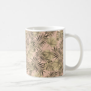 Tropische Tasse aus Palmenblättern