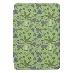 Tropische Tiere nahtlos Muster grün und grau iPad Pro Cover