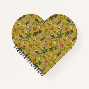 Tropische Tiere nahtlose Muster Affe , Ara Notizbuch