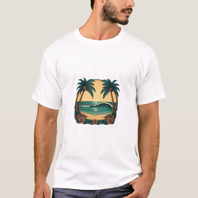 Tropische Tinte T-Shirt (Vorderseite)