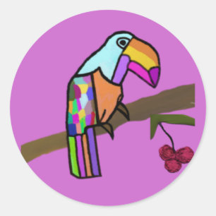 Tropische Toucan Aufkleber