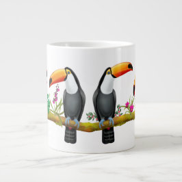 Tropische Toucan Birds Jumbo-Tasse
