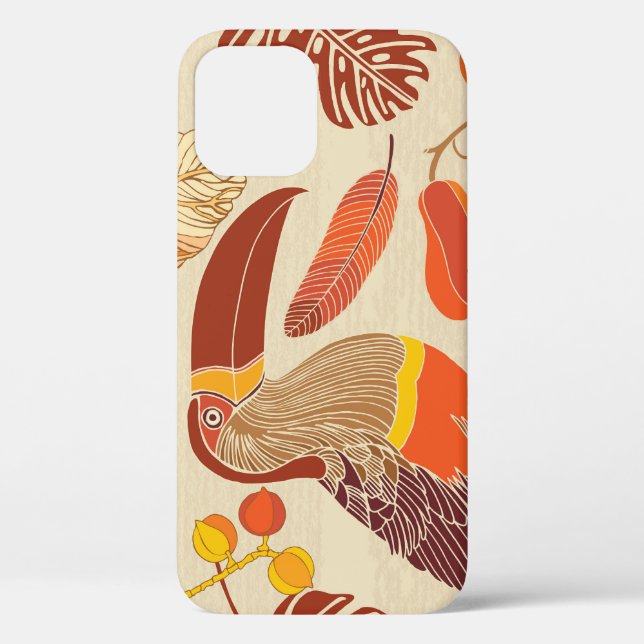 Tropische Toucans: Exotisches Nahtloses Design Case-Mate iPhone Hülle (Rückseite)