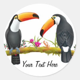Tropische Toucans, kundenspezifischer Aufkleber