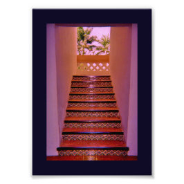 Tropische Treppe Fotodruck
