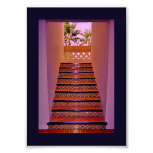 Tropische Treppe Fotodruck