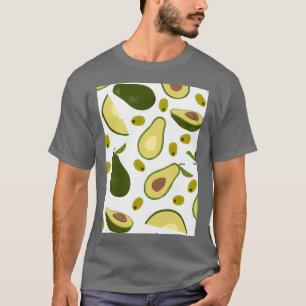 Tropische tropische Kontur des Avocado T-Shirt