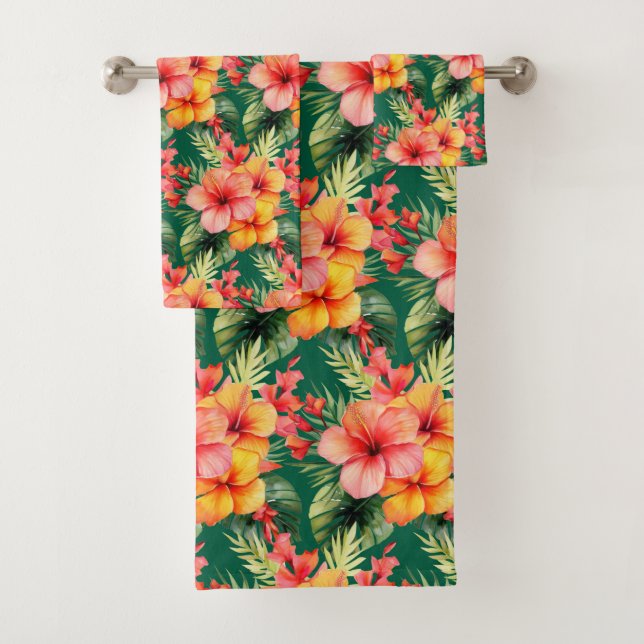 Tropische Vegetation Badhandtuch Set (Insitu)